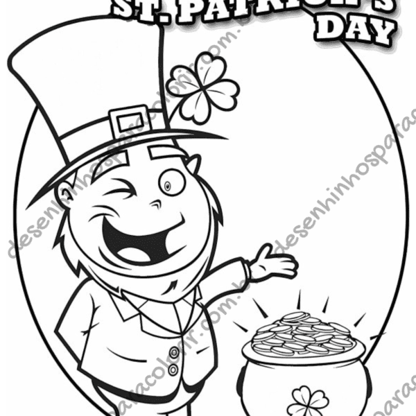 Desenho para Colorir St. Patricks Day