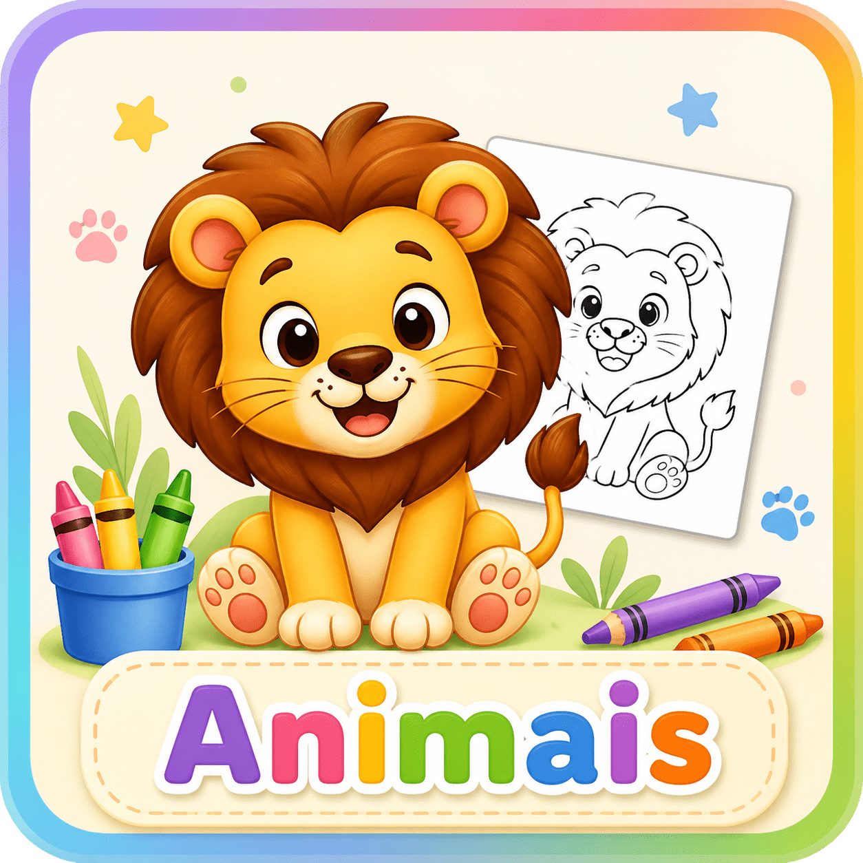 Desenho para Colorir Animais