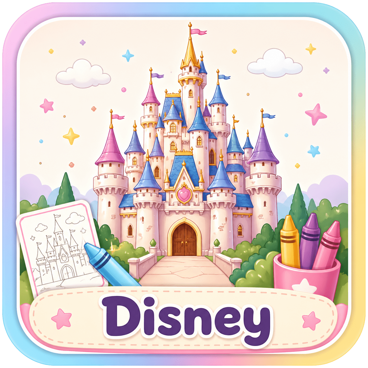 Desenho para Colorir Disney