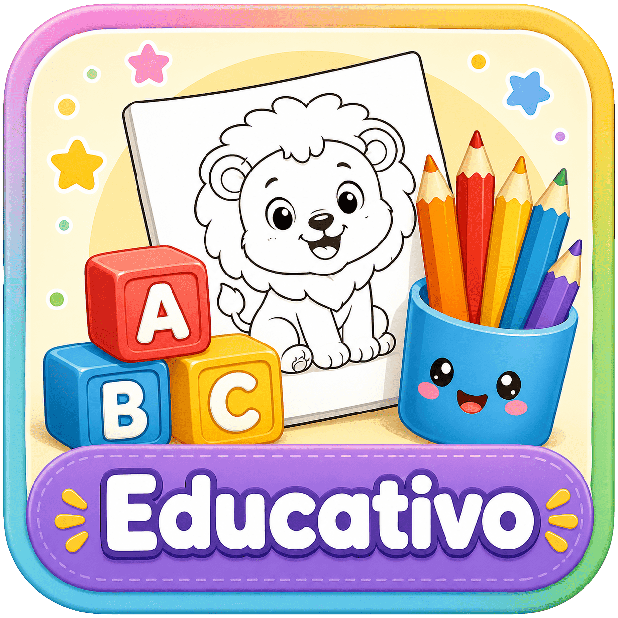 Desenho para Colorir Educativo