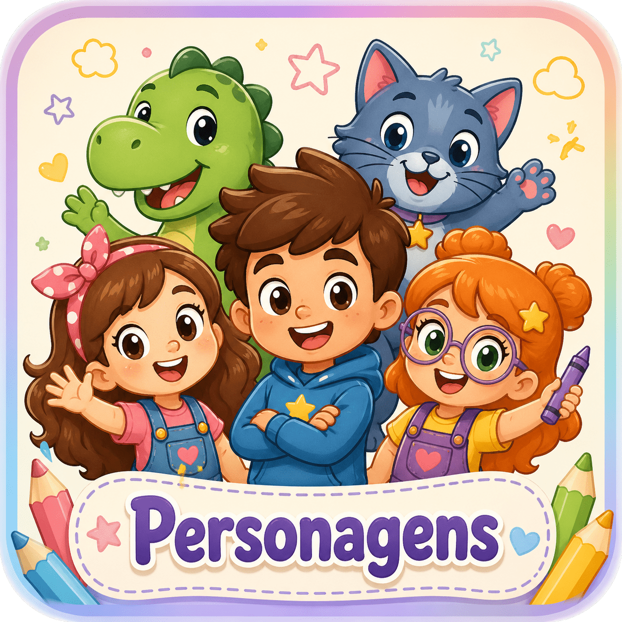 Desenho para Colorir Personagens