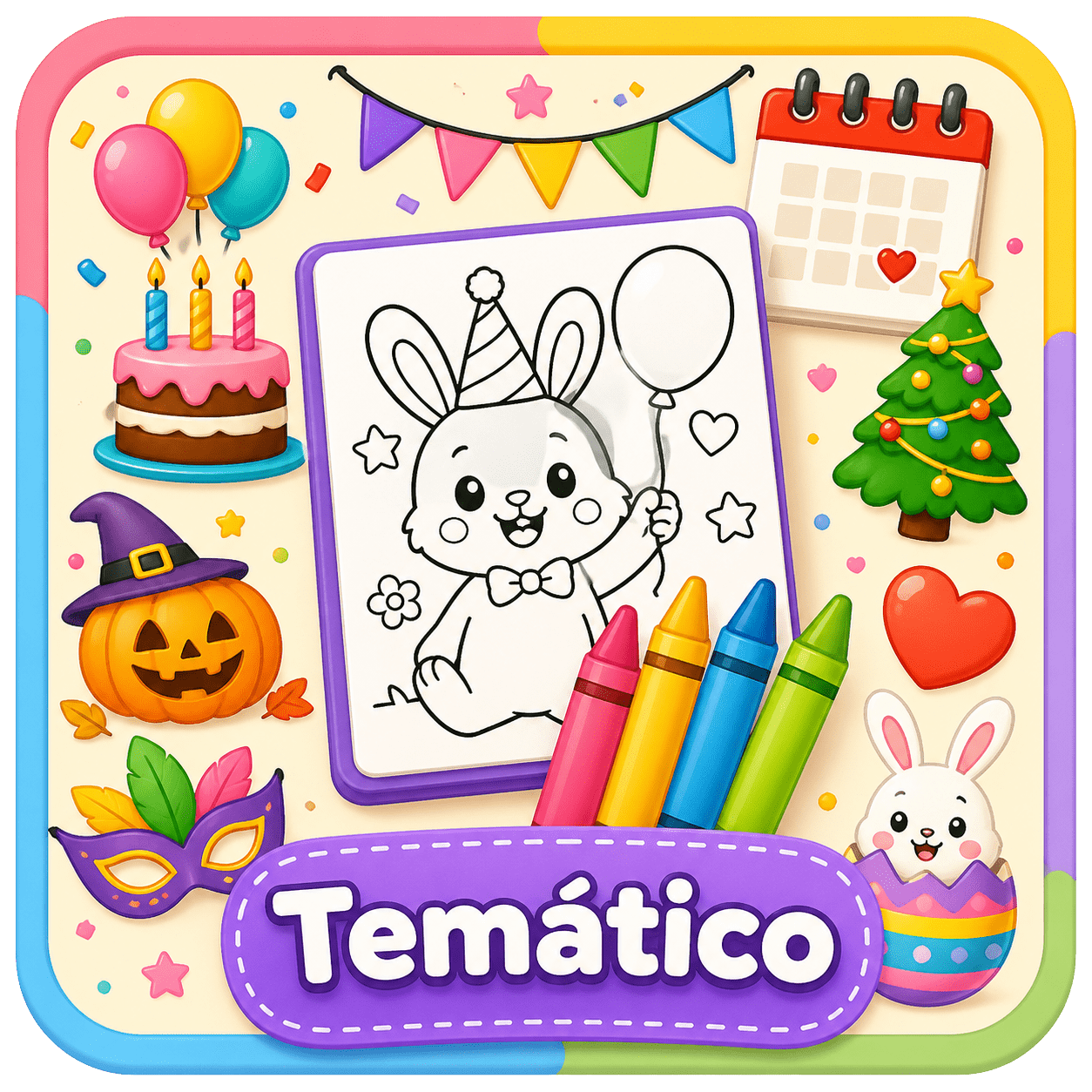 Desenho para Colorir Tem&aacute;tico